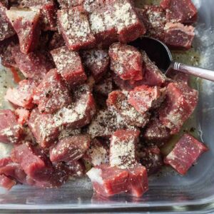 Marinated Diced Beef