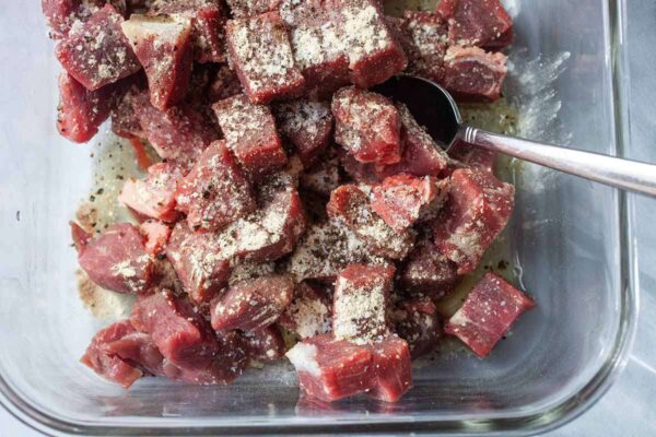 Marinated Diced Beef